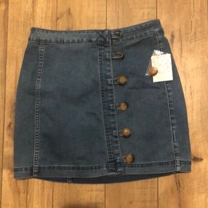 Free people jean skirt